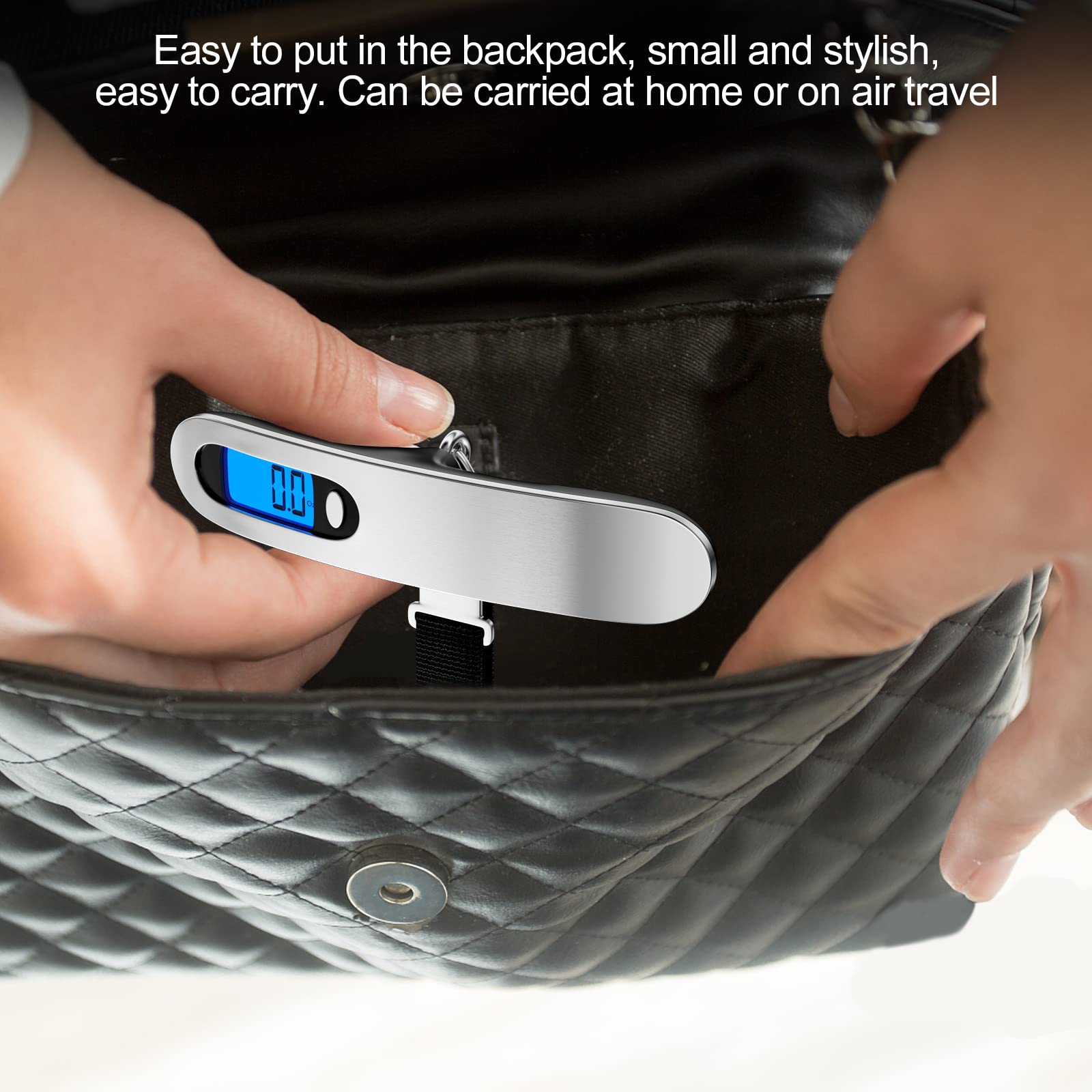 Pèse-bagage Électronique Portable - Jusqu'à 50kg Avec écran LCD