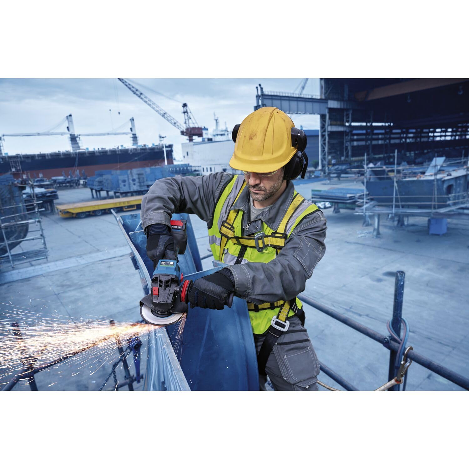 BOSCH Akumulatorowa szlifierka kątowa EXWS 18V-15 S 18 V