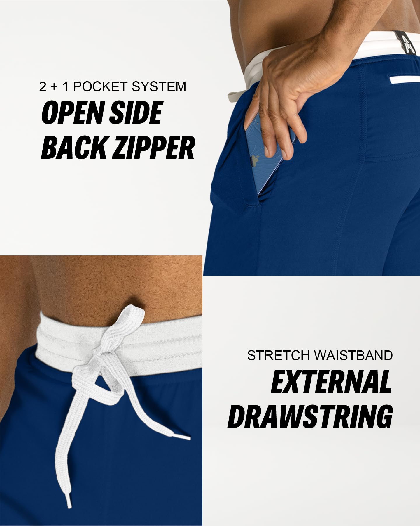 Anthem Athletics Evolflex Pantalón corto de entrenamiento para correr de 7"para hombre