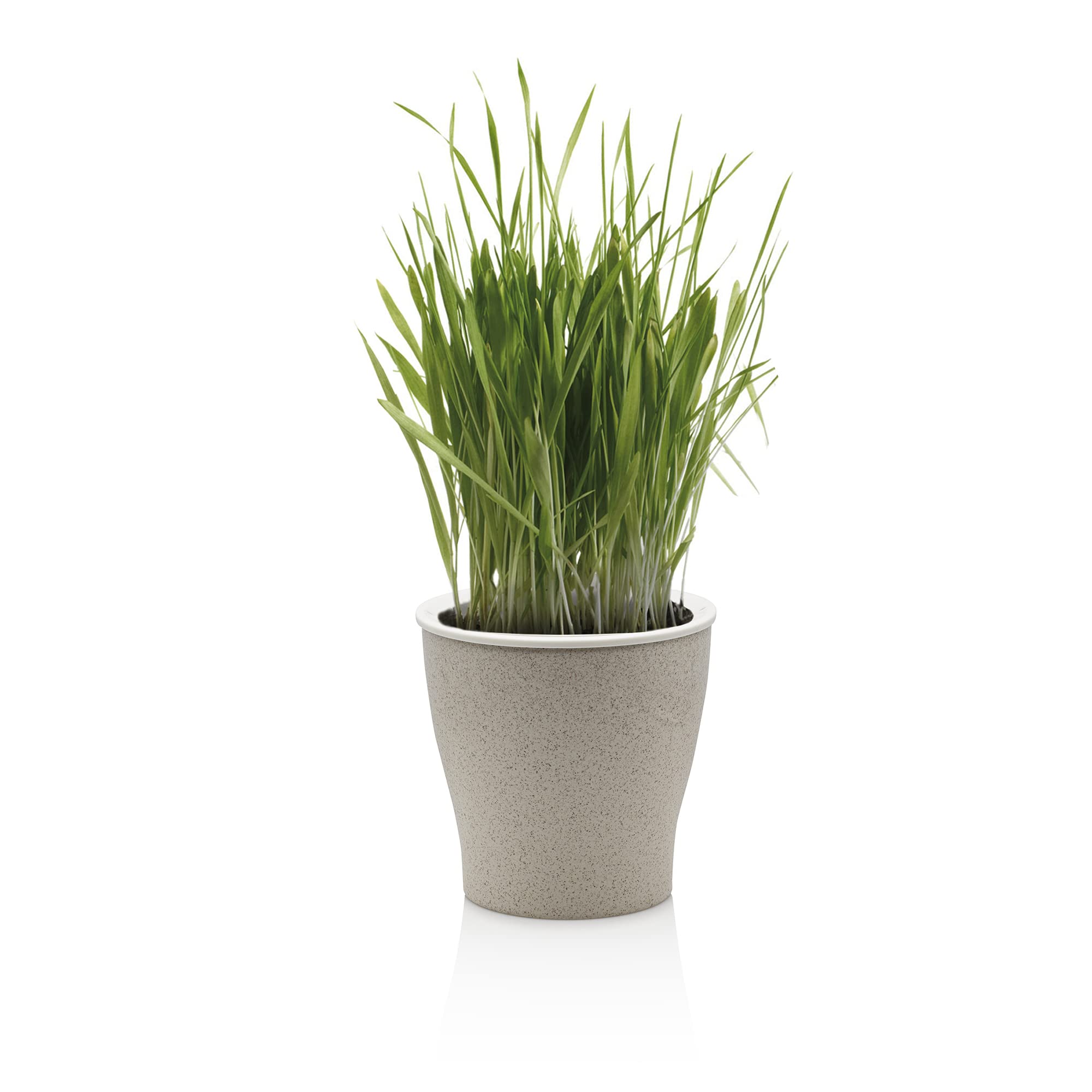 Oresteluchetta Self-watering pot for outdoor/indoor NATES MEDIUM, Beige, diameter .17,3 x H.17 cm - Image 2