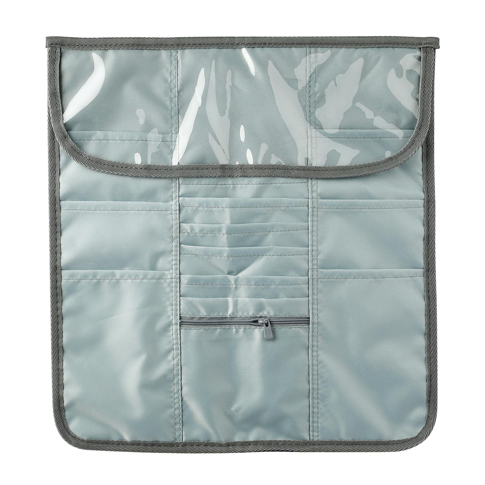 Juego de 5 ganchos vacíos de ganchillo, agujas de tejer, bolsa de accesorios de costura, color azul