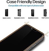 Vista 5 de Power Theory Protector de pantalla de vidrio templado diseñado para iPhone 13 ProiPhone 13 dureza 9H, kit de fácil instalación, 99% HD libre