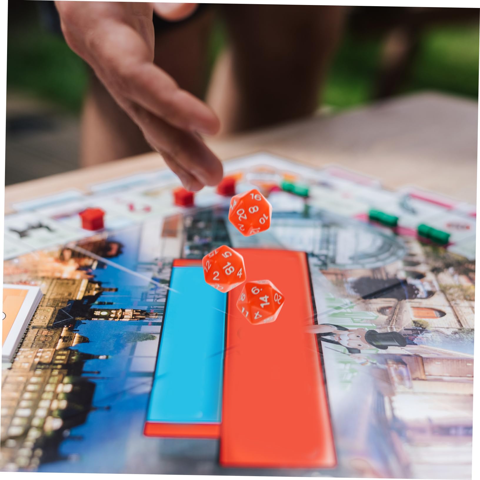BESTonZON 5 Juegos Copa De Dados Juguetes De Acrílico Juego De Dados De Acrílico Accesorios para Divertido o De Contar Historias Numéricos De Juguete Colocar