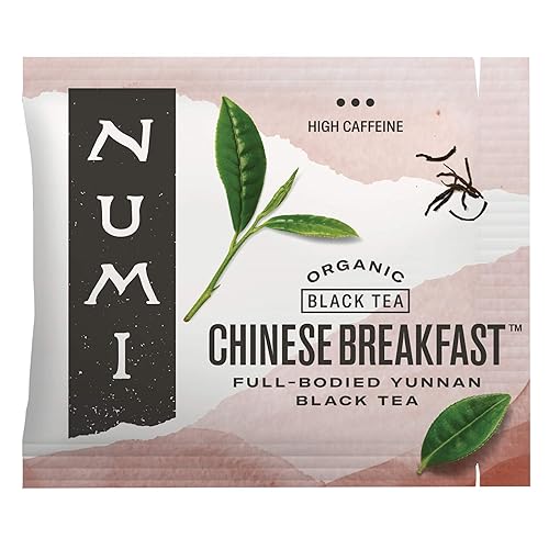 Numi - Té orgánico de desayuno chino (Chinese Breakfast), 100 bolsas de té negro Yunnan por caja (el embalaje puede variar) Numi - Té orgánico de desayuno chino (Chinese Breakfast), 100 bolsas de té negro Yunnan por caja (el embalaje puede variar)