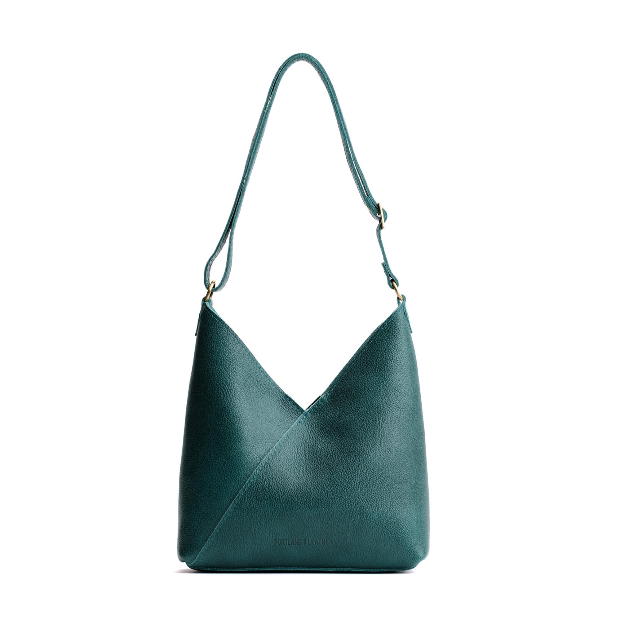 Portland Leather Goods Naomi Shoulder Bag Handmade Slouchy Bag with Adjustable Crossbody Strap Secure Magnetic Closure