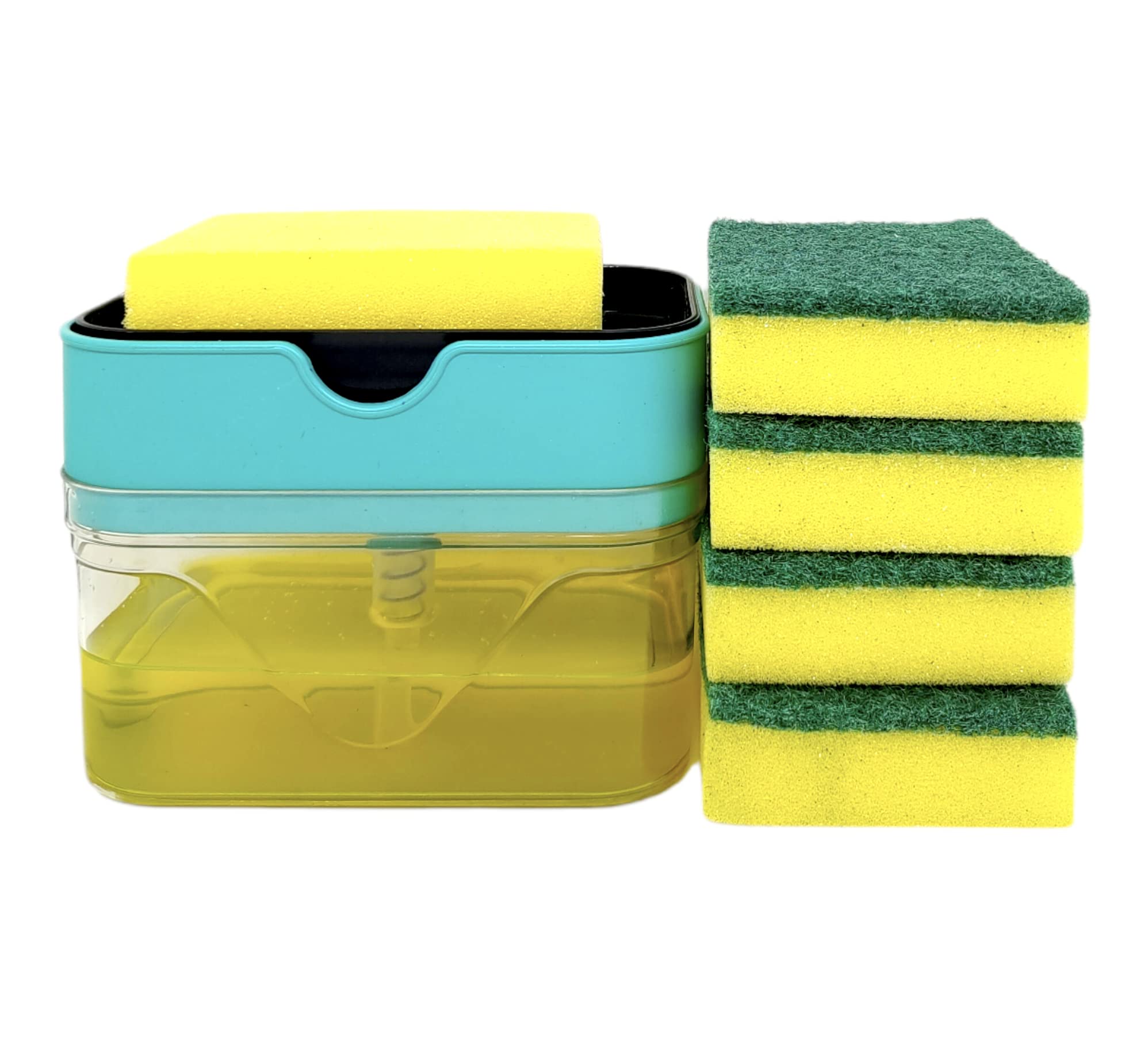 Soap Dispenser for Kitchen with 5 Sponges, Dish Washing Sponge Holder 625 Ml (B0B1DH8L9S) Amazon Price History, Amazon Price Tracker