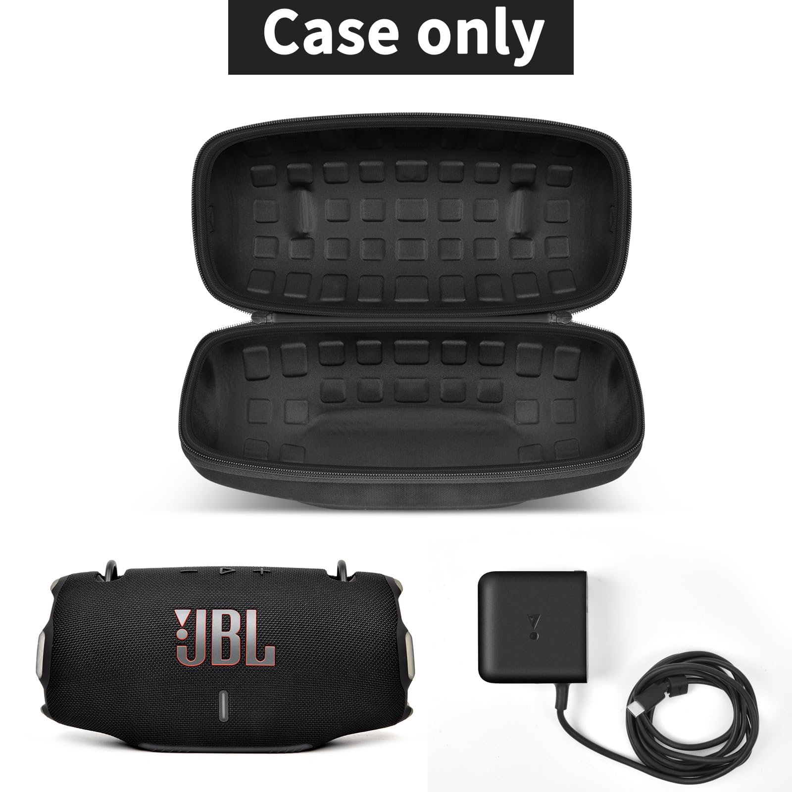 Etui kompatybilne z JBL Xtreme 4/Xtreme 3 Music Box, przenośny pokrowiec na głośnik Bluetooth z uchwytem na akcesoria (tylko pudełko)