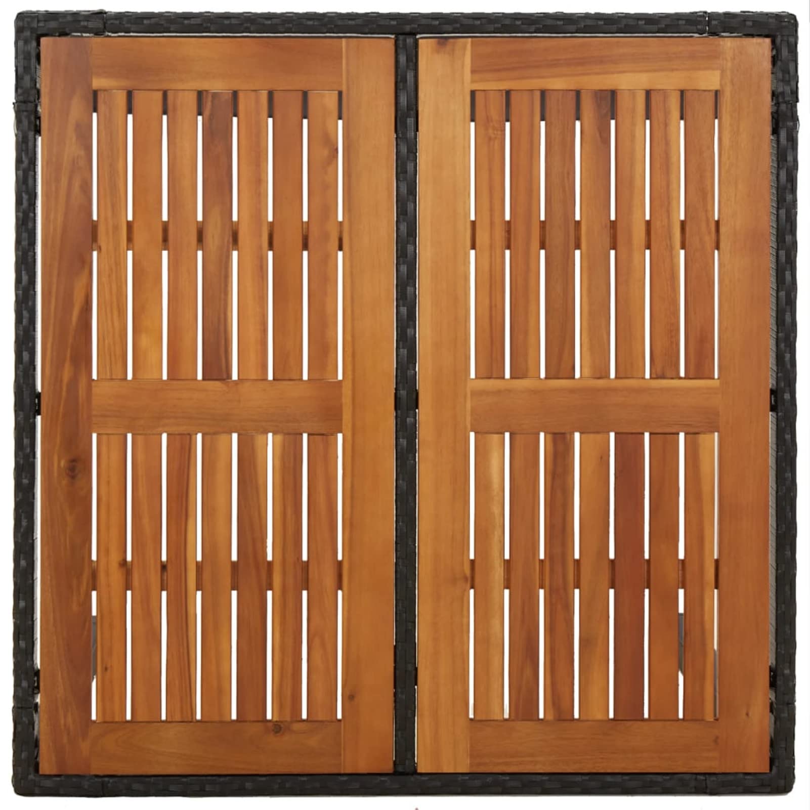 3184988 Set da Pranzo da Giardino 5 pz Nero con Cuscini in Polyrattan Testata in Legno,Testata Letto Matrimoniale Muebles Dormitorio Spalliera Letto Testiere per Letto Matrimoniale