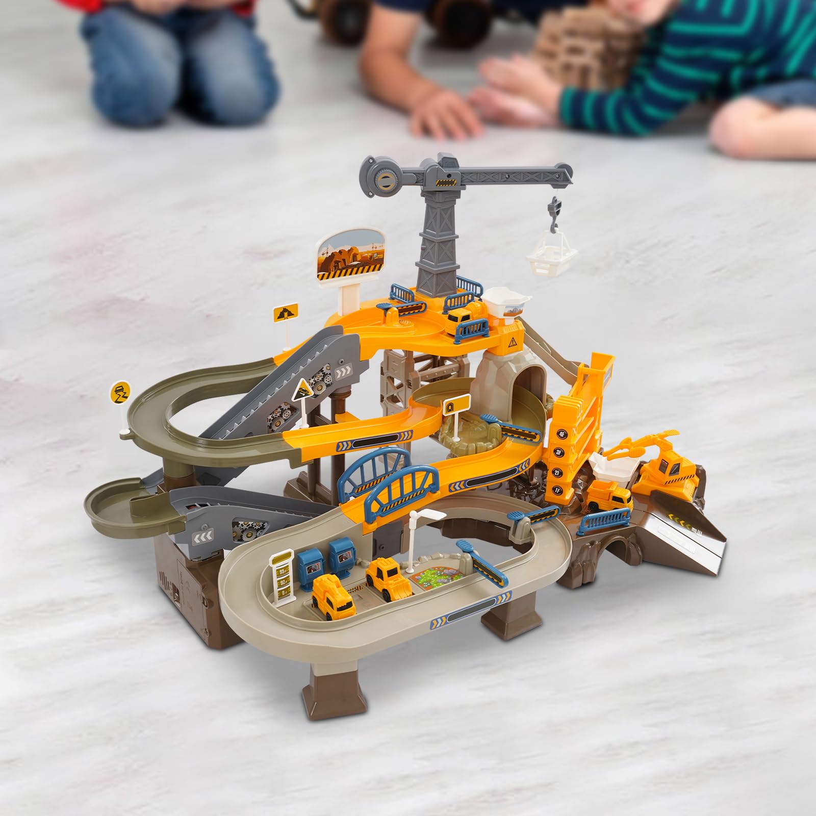 Pista eléctrica y coche de juguete para niños | Juego de tren RC con trenes y rieles | Juguetes para niños y niñas a partir de 3 años