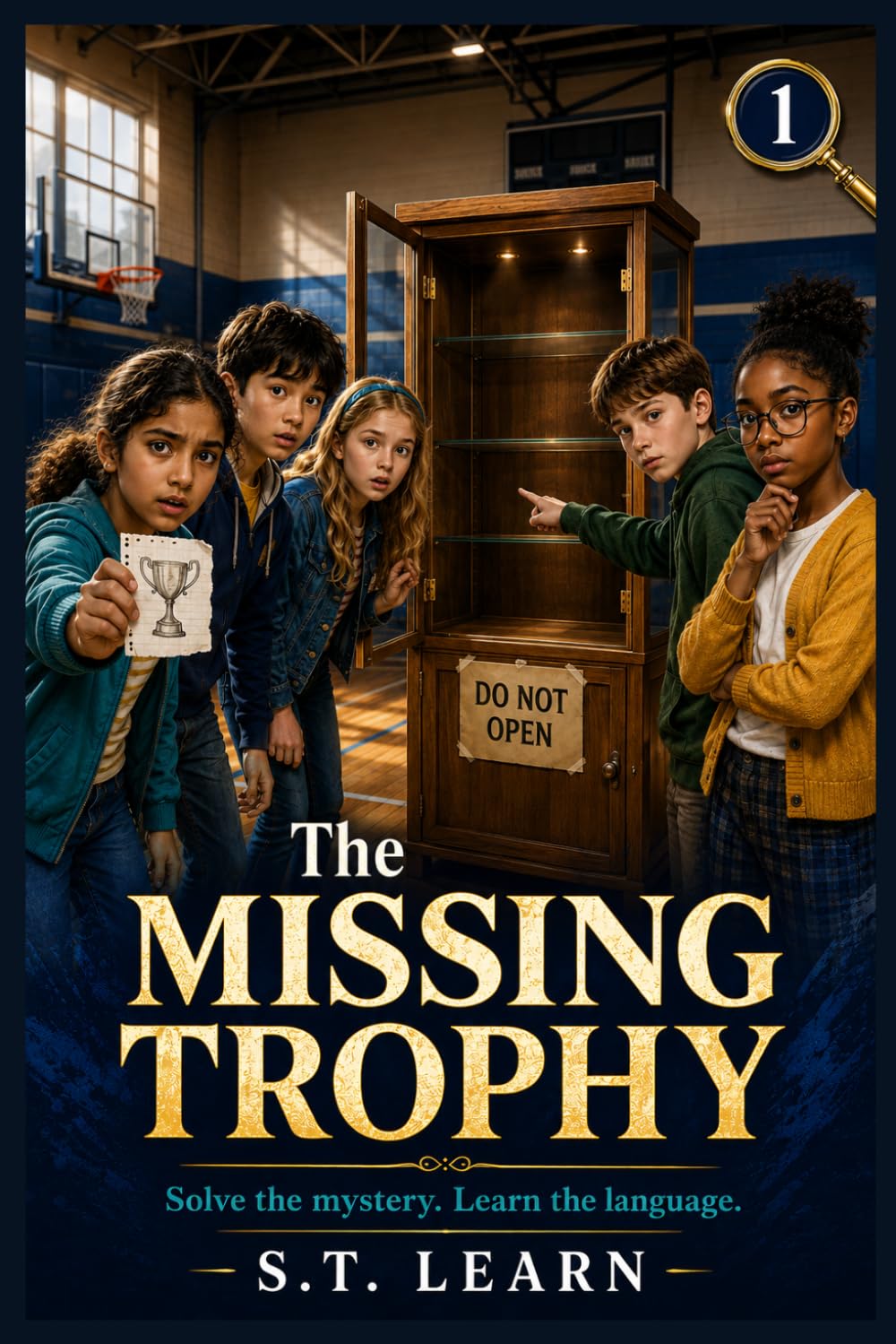 The Missing Trophy: An Easy English Mystery for A1–A2 ESL Learners (Easy English Mystery Readers, Book 1)