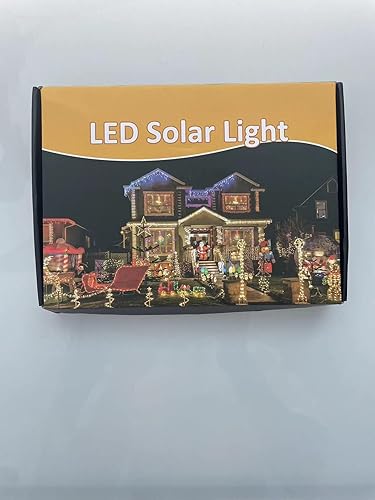Miniatura 8 de JIMACRO Guirnalda de luces para exteriores, 98.4 pies, 300 luces LED alimentadas por energía solar, alambre de cobre impermeable con panel solar