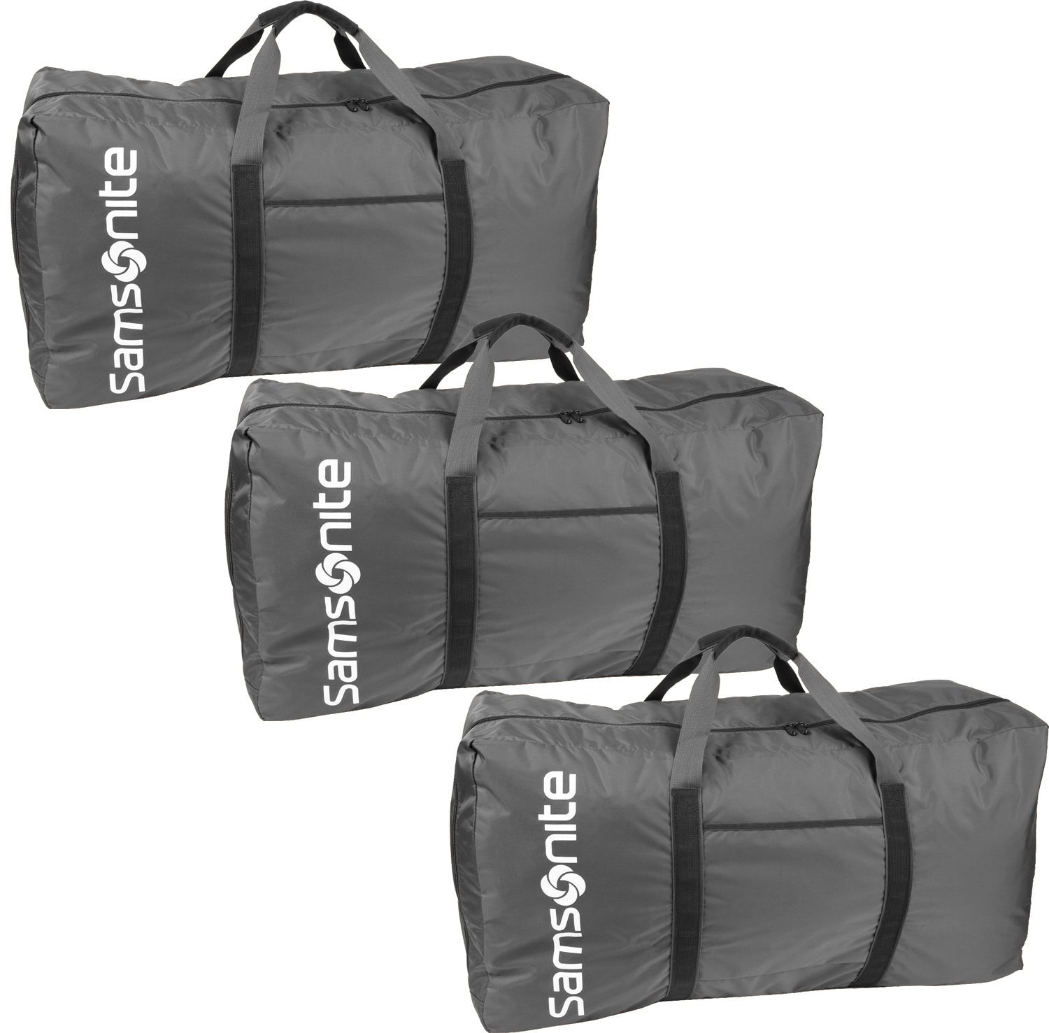 Samsonite Tote-A-Ton Bolsa de Lona de 32.5 Pulgadas, Color carbón, Paquete de 3