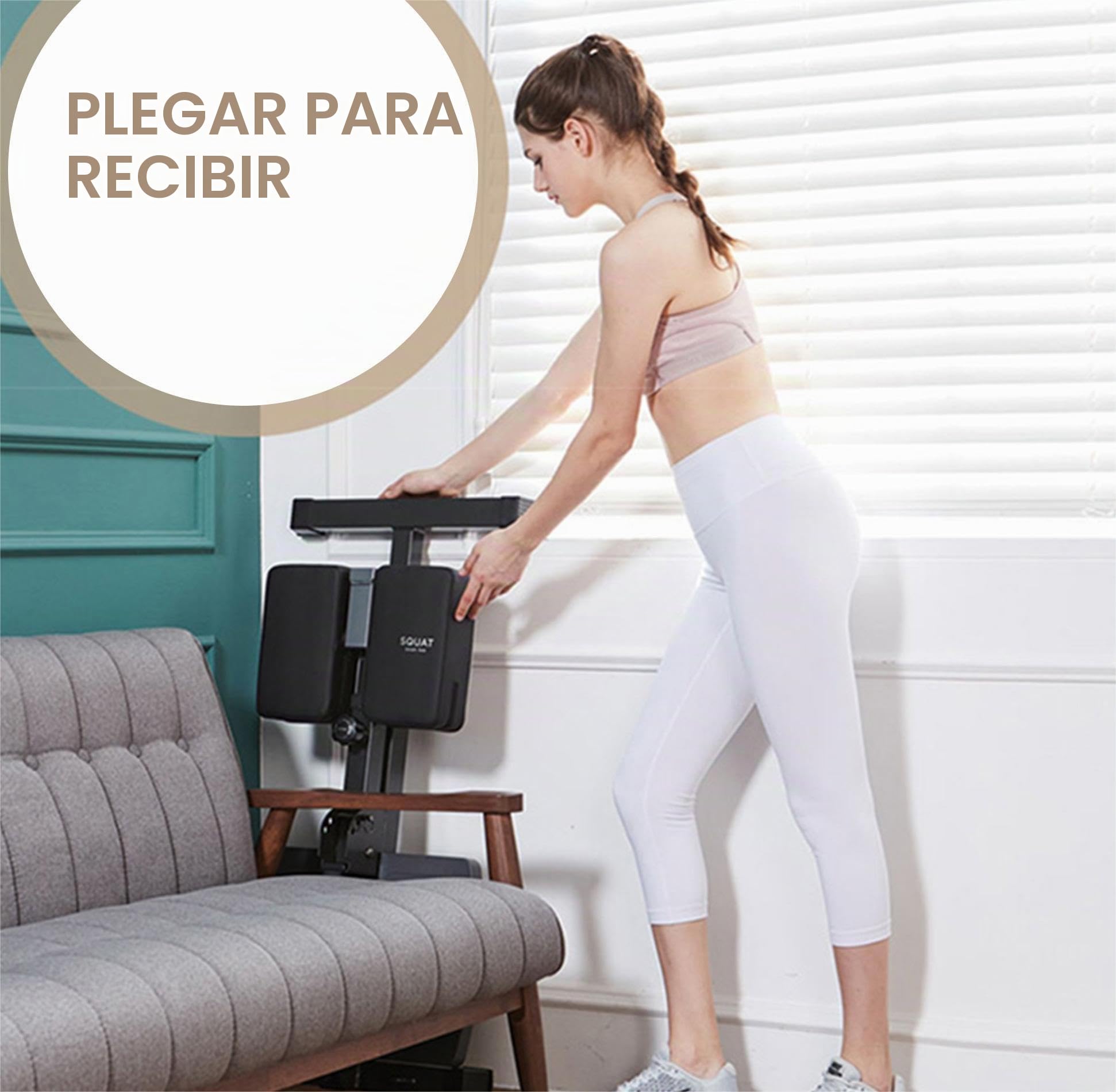 leikefitness Deep Sissy Squat Bench Core Training Multifuncional Entrenador de Piernas para el Hogar Gimnasio