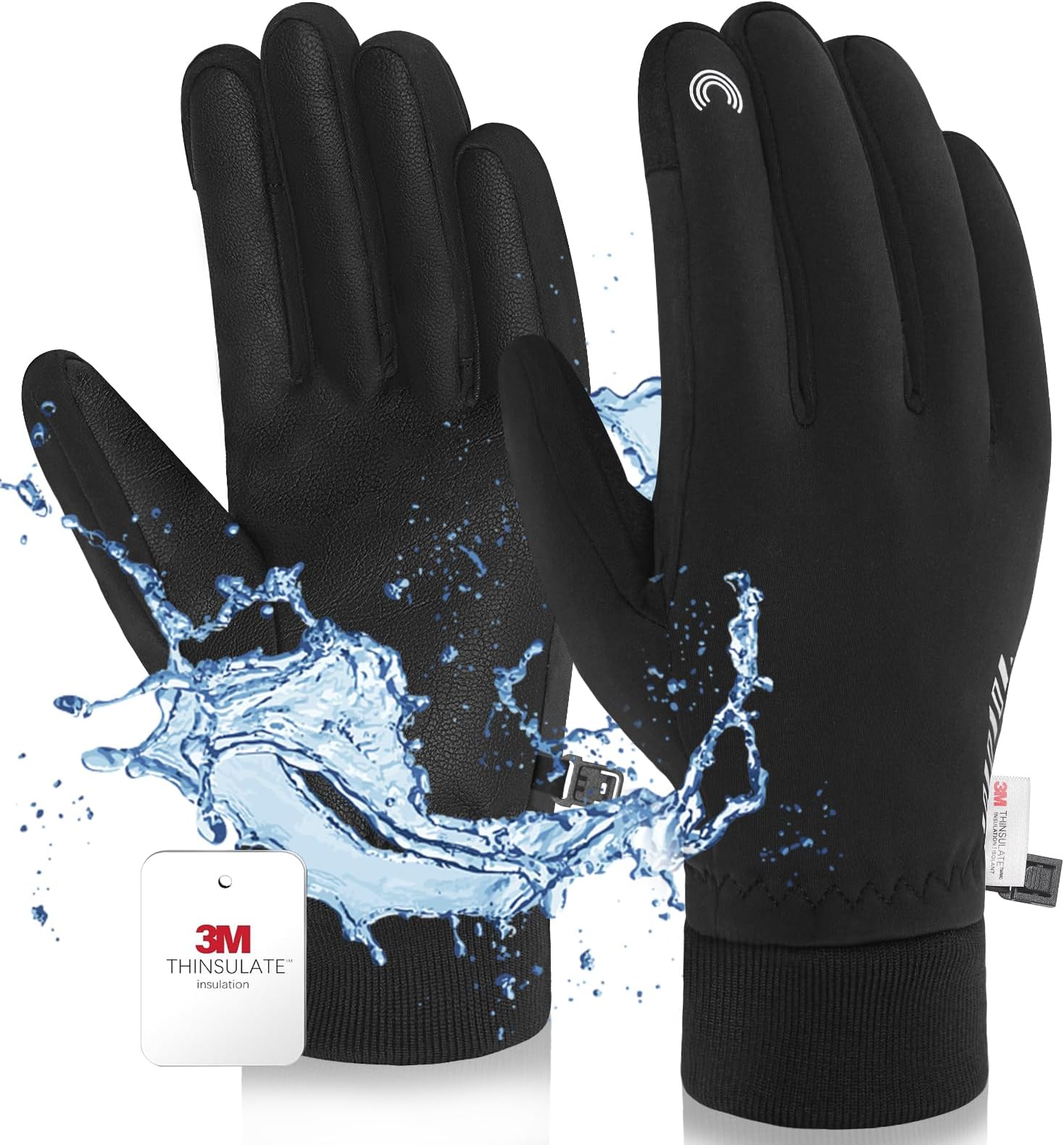 RIGWARL Waterproof Gloves for Cold Weather with 3M Thinsulate, Extreme Cold Winter Snow Glove 7 Layer Thermal Men Women/Youth