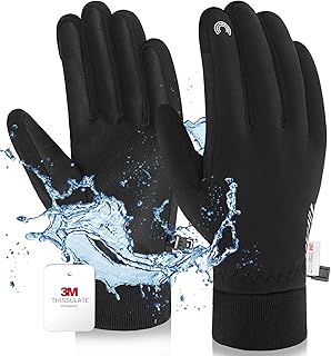 Waterproof Gloves for Cold Weather with 3M Thinsulate, Extreme Cold Winter Snow Glove 7 Layer Thermal Men Women/Youth