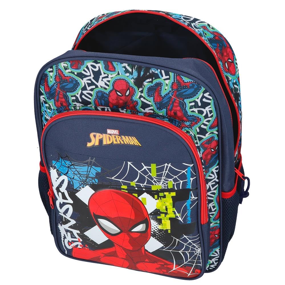Joumma Marvel Grafity of Spiderman Mochila Escolar Marino 30x40x13 cm Poliéster 15,6L