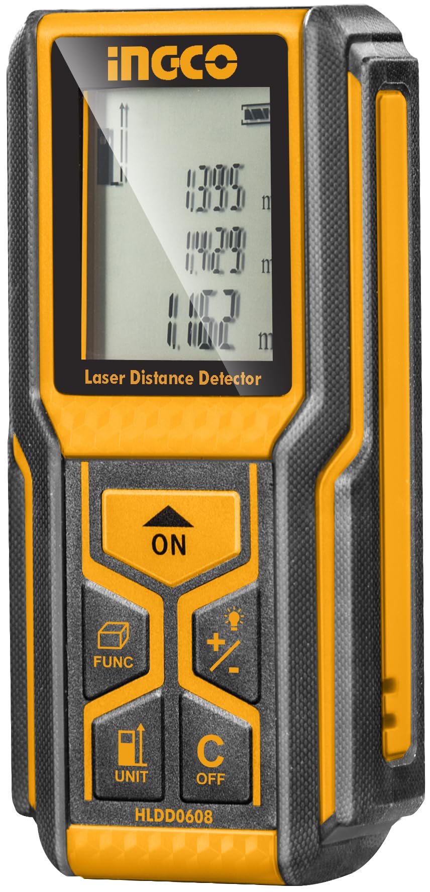 Ingco Hldd0402 Misuratore Di Distanza Metro Digitale Professionale Laser Portatile 60 Metri Mt M