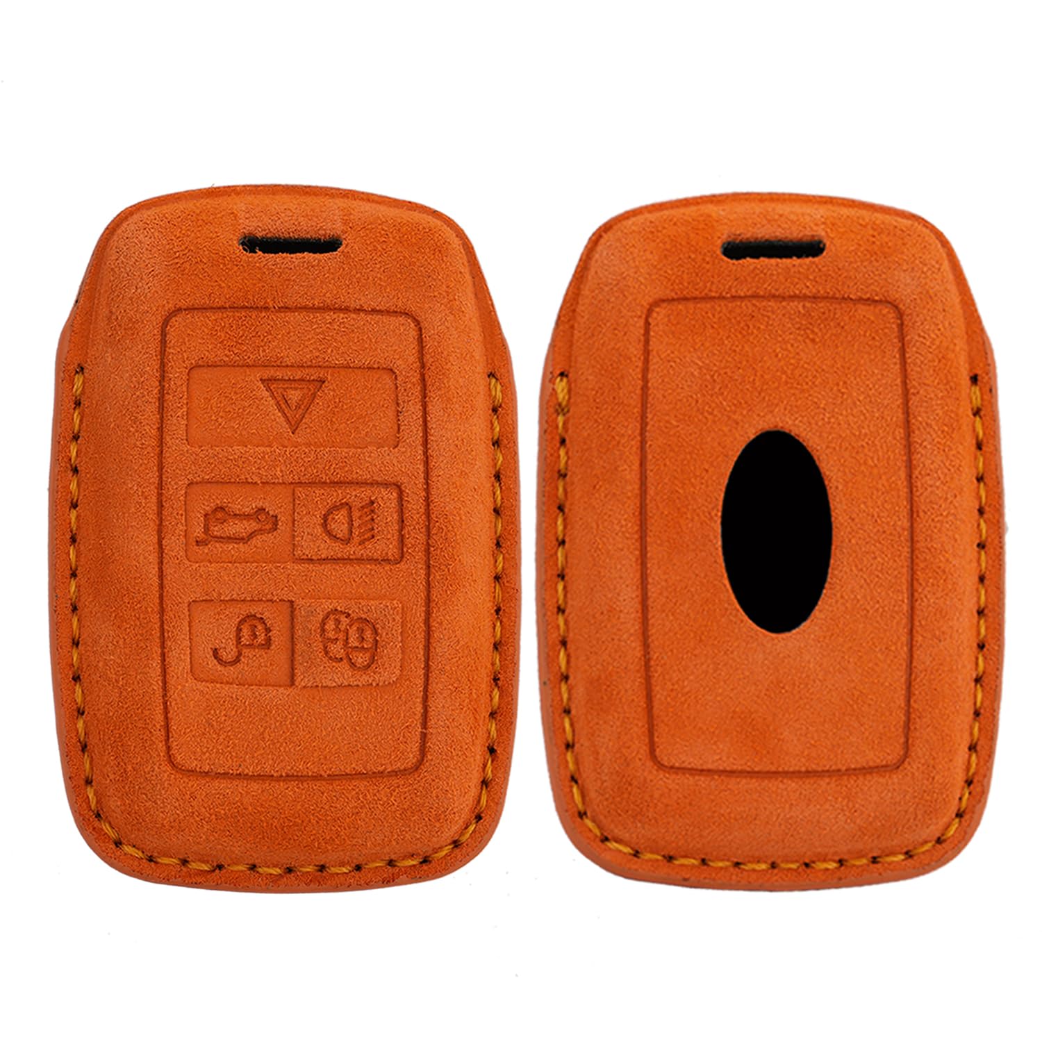 Ontto Coque De Clé En Cuir Pour Land Rover Compatible Avec