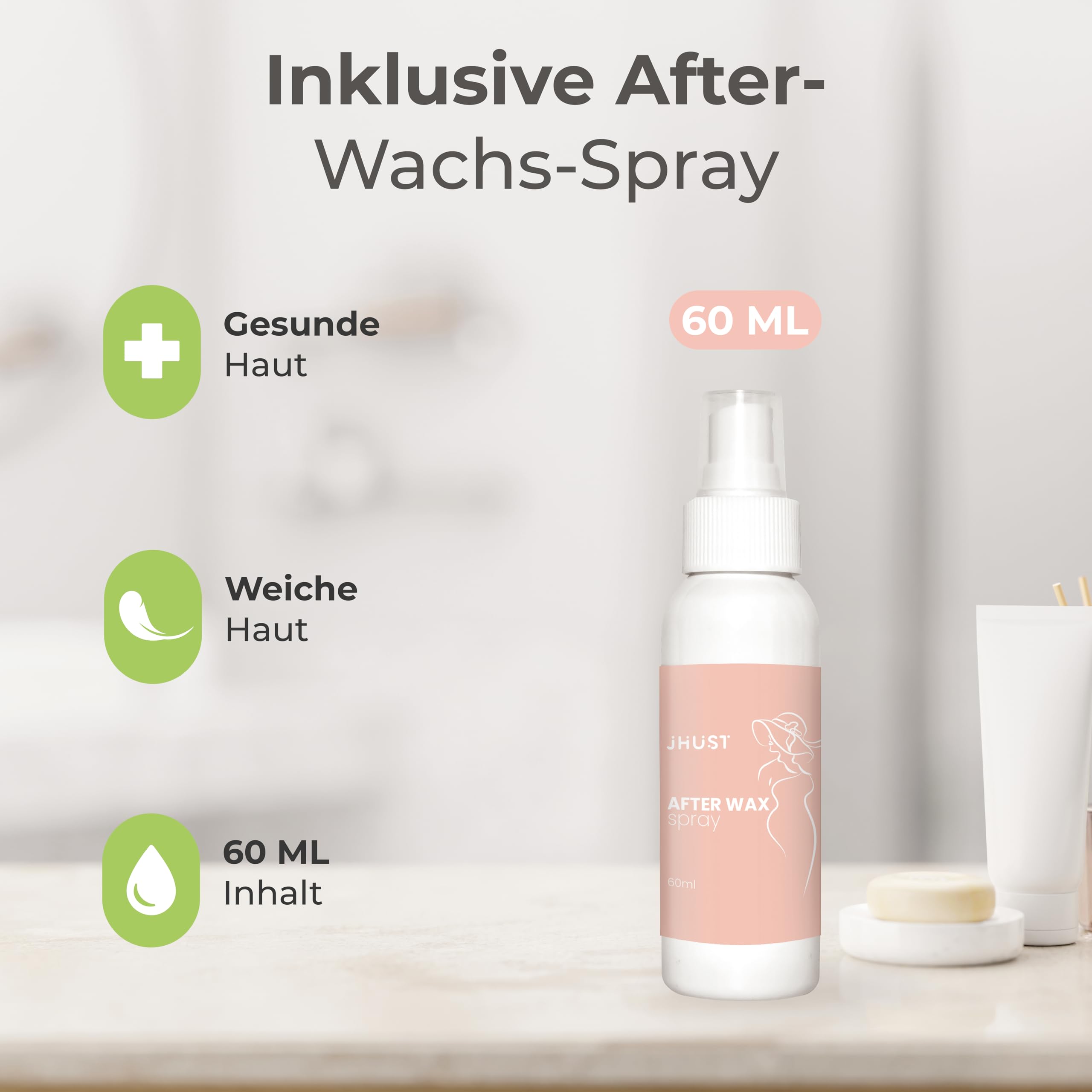 Heißwachs Perlen 1 kg – streifenfreies Warmwachs für Körper, Gesicht & Intimbereich, Waxing Bohnen zur Haarentfernung für empfindliche Haut (Aloe Vera Set)