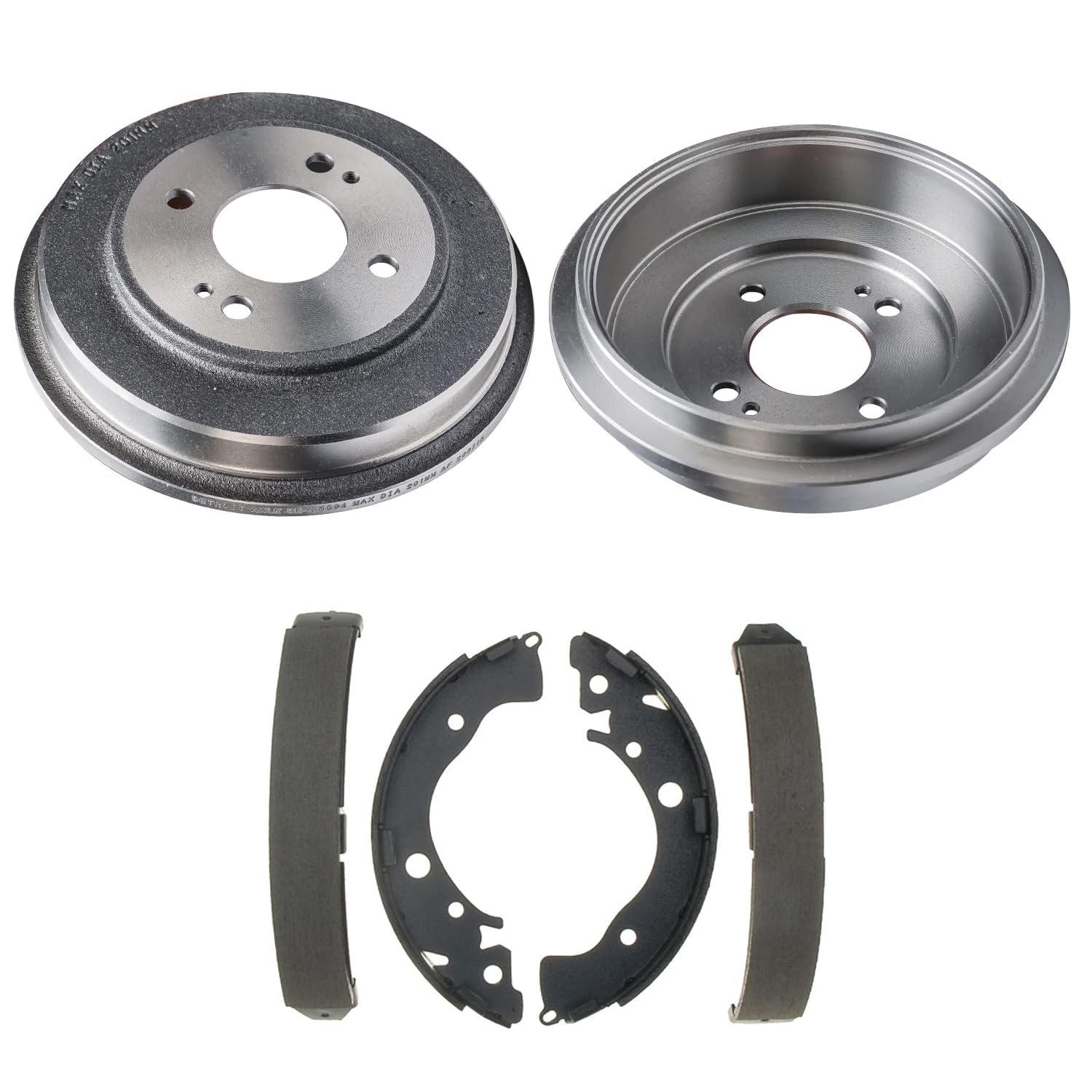 Detroit Axle - Rear Brake Kit for 2009-2013 Honda Fit 2010-2014 Insight