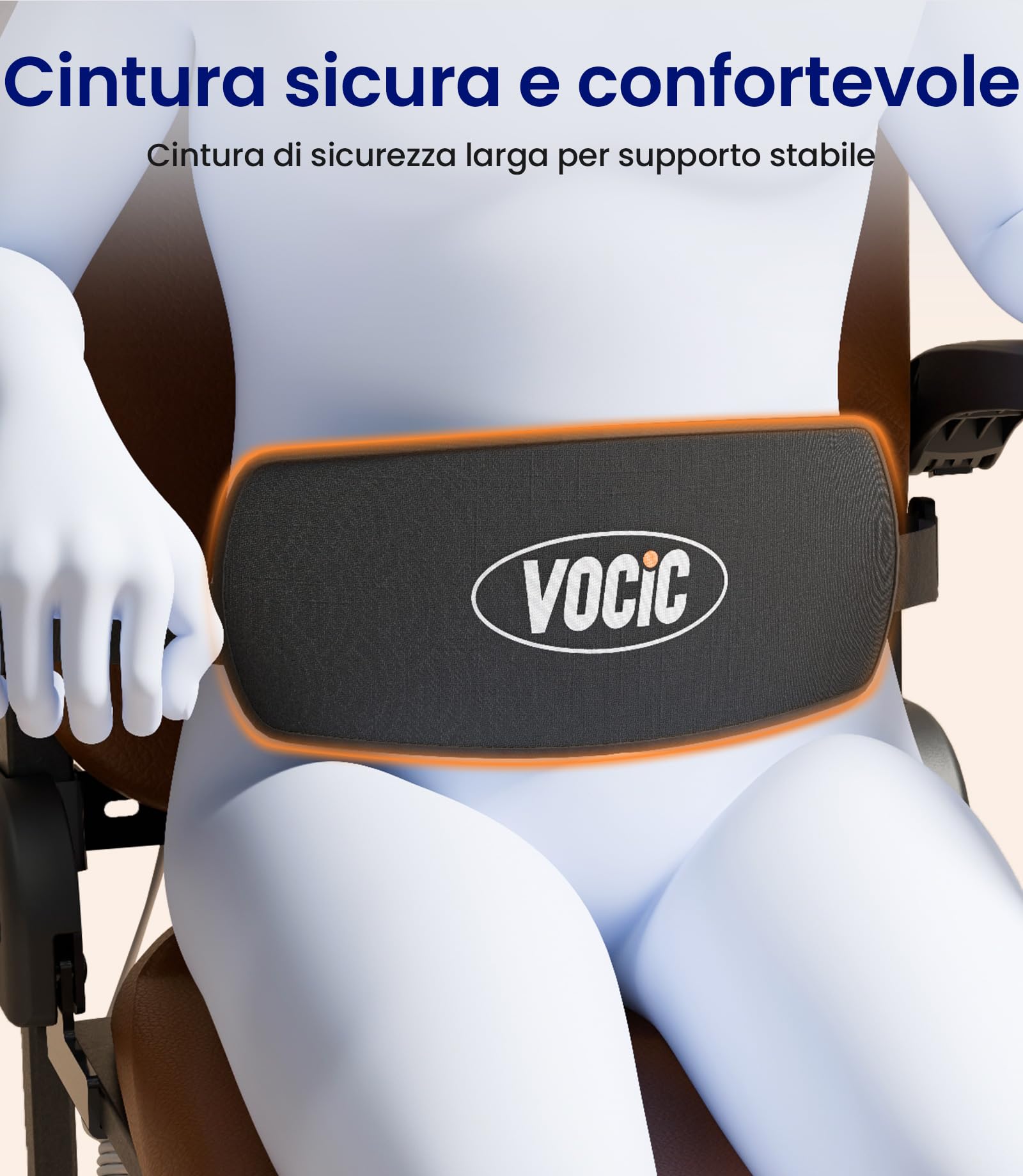VOCIC Sollevamento per anziani, sedia elettrica rialzata, robusto telaio in acciaio, pieghevole e mobile, portata fino a 200 kg, colore: arancione