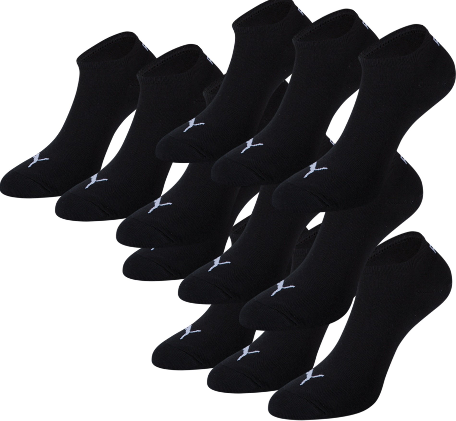 PUMA chaussettes Invisible lot de 12, Noir, 39/42 EU