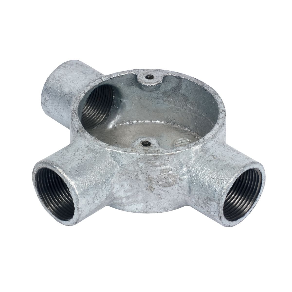 25mm 3 Way Galvanised Conduit Box