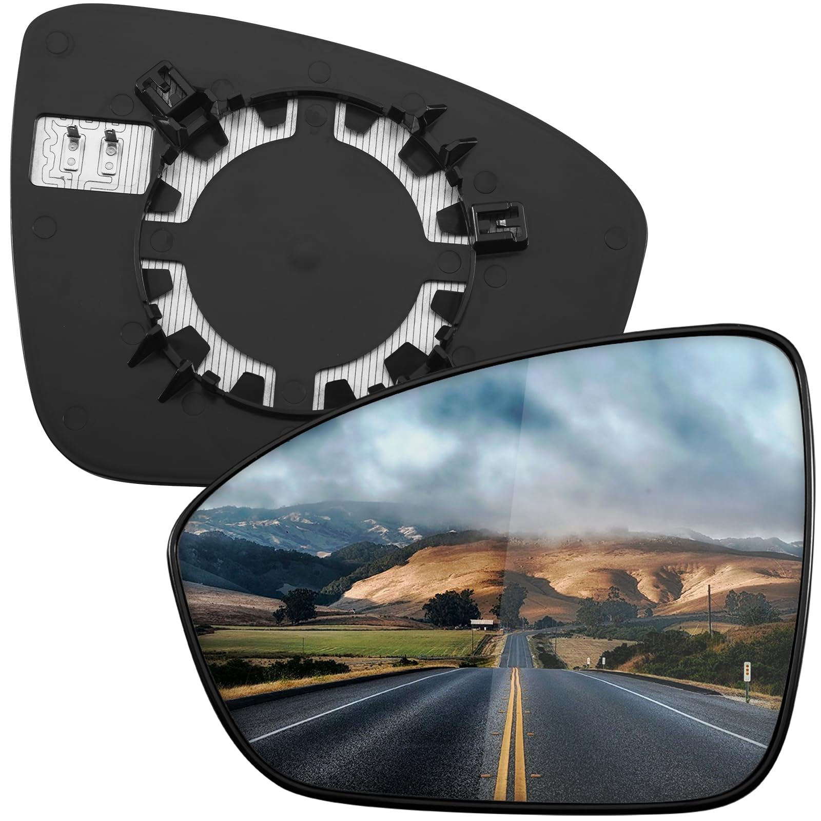 LOIYLLEN Driver Side Mirror Replacement for Nissan Altima 2019 2020 2021 - Left Side Mirror Glass, Rear View Mirrors Glass with Power Heated