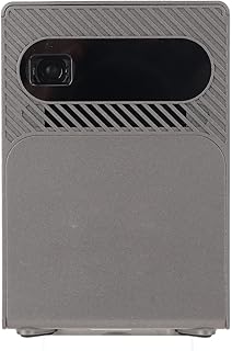 Mini Projector, 100-240V Quad Core Processor Portable DLP Projector Up to 120 Inch 5G WiFi with RGB LED for Android 9.0 for Activity (Grey)