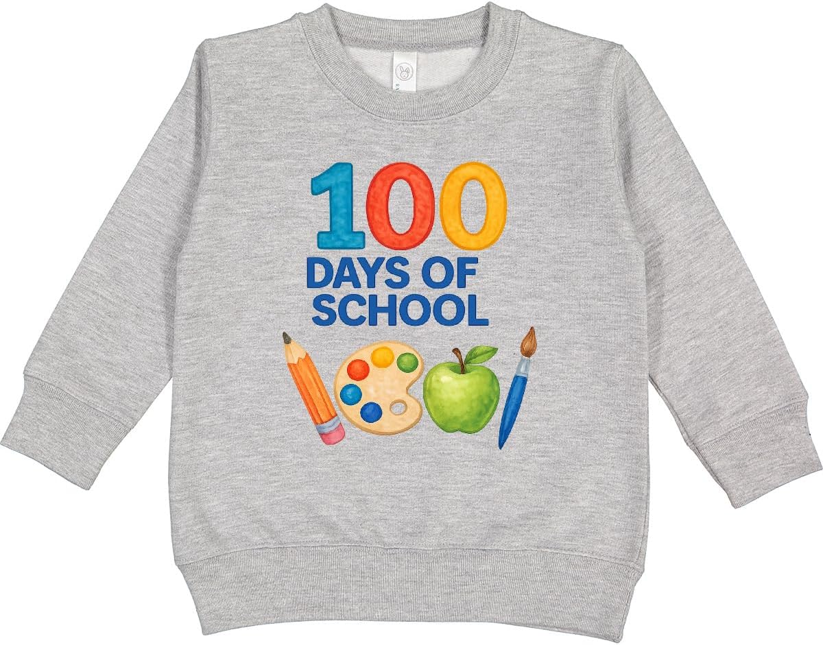 inktastic 100 Days Of School Toddler Sweatshirt