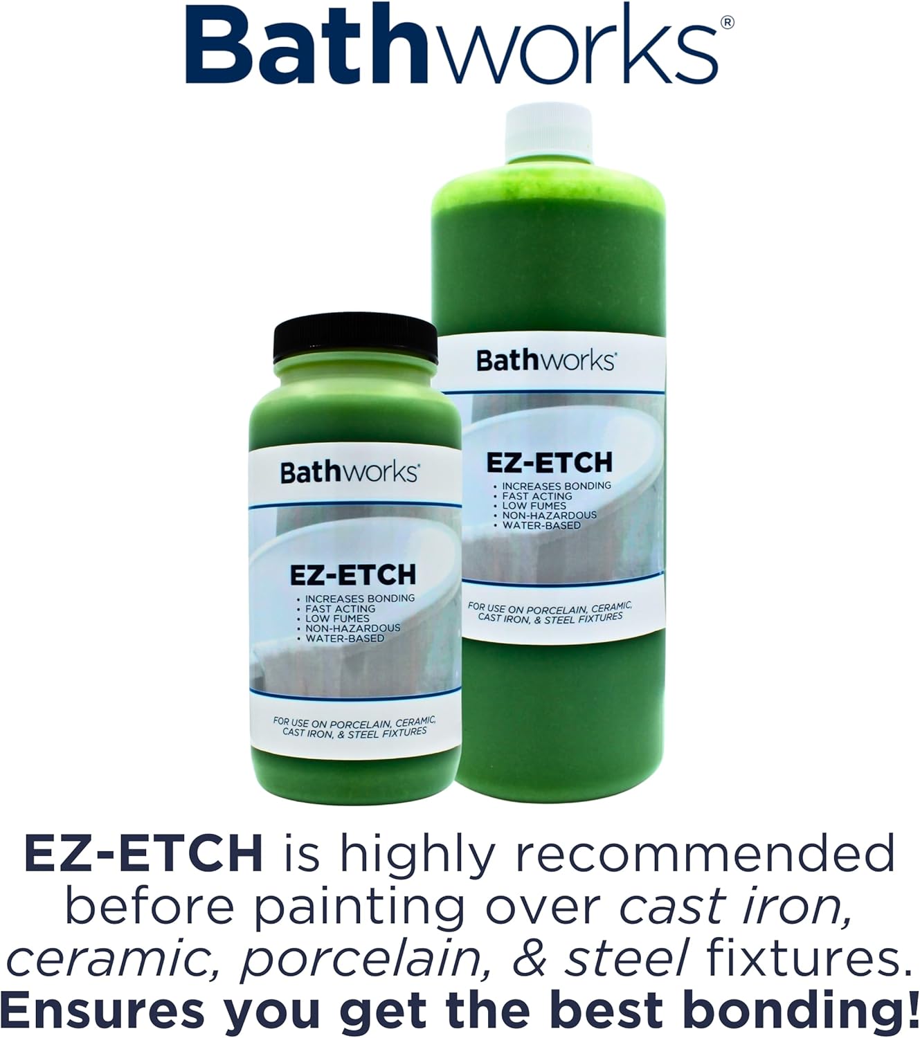 Bathworks Roll-On Refinishing Kit - 22 fl oz, High Gloss White, Professional-Grade DIY Coating with Tools Included - Durable Non-Yellowing Finish for Bathtubs, Tile, Sinks & Showers - Image 3