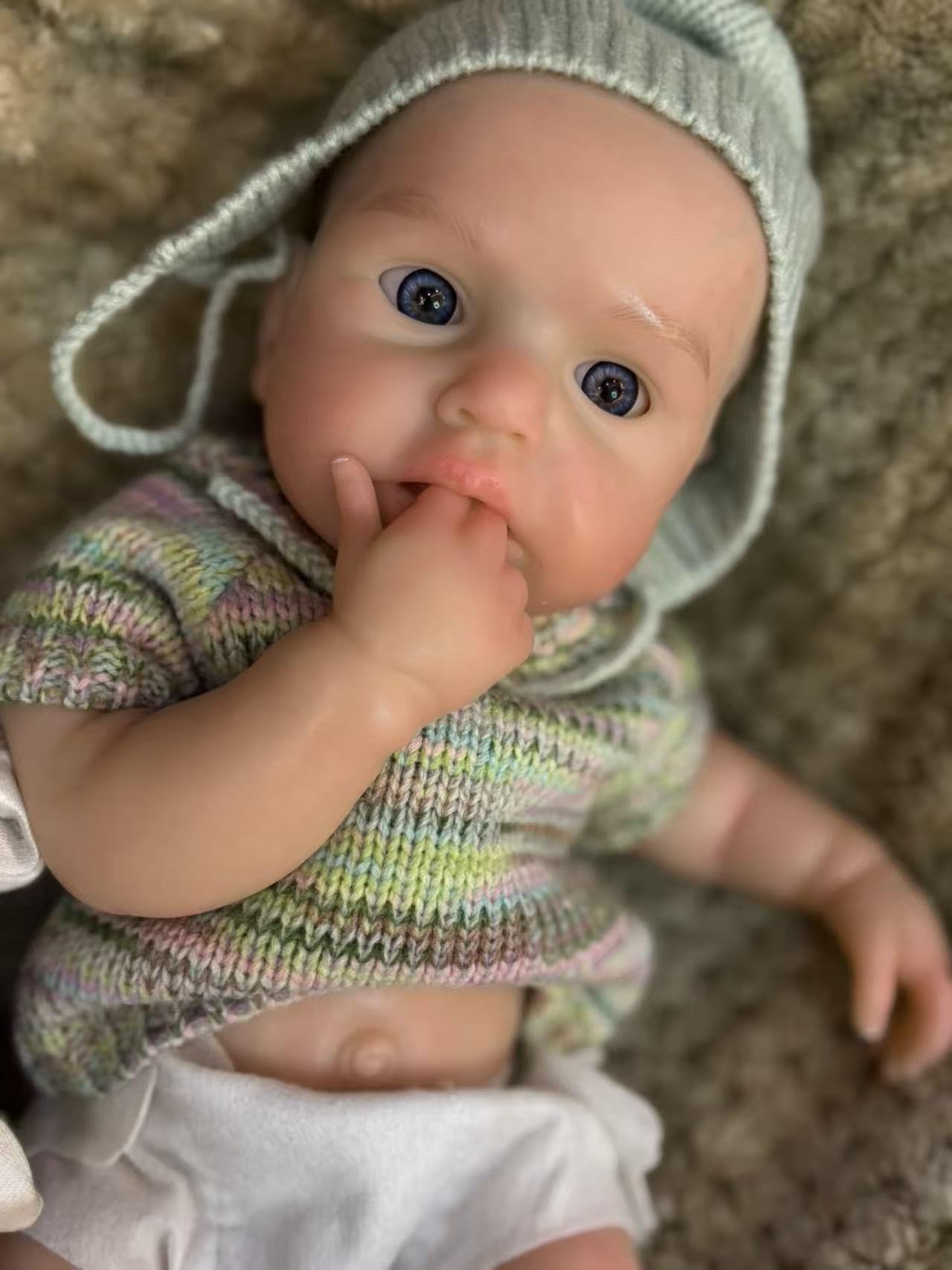 Gileutay 12 Zoll Realistische Vollsilikon Babypuppe Mädchen Lebensechte Reborn Silikonpuppe Kann Den Mund Öffnen