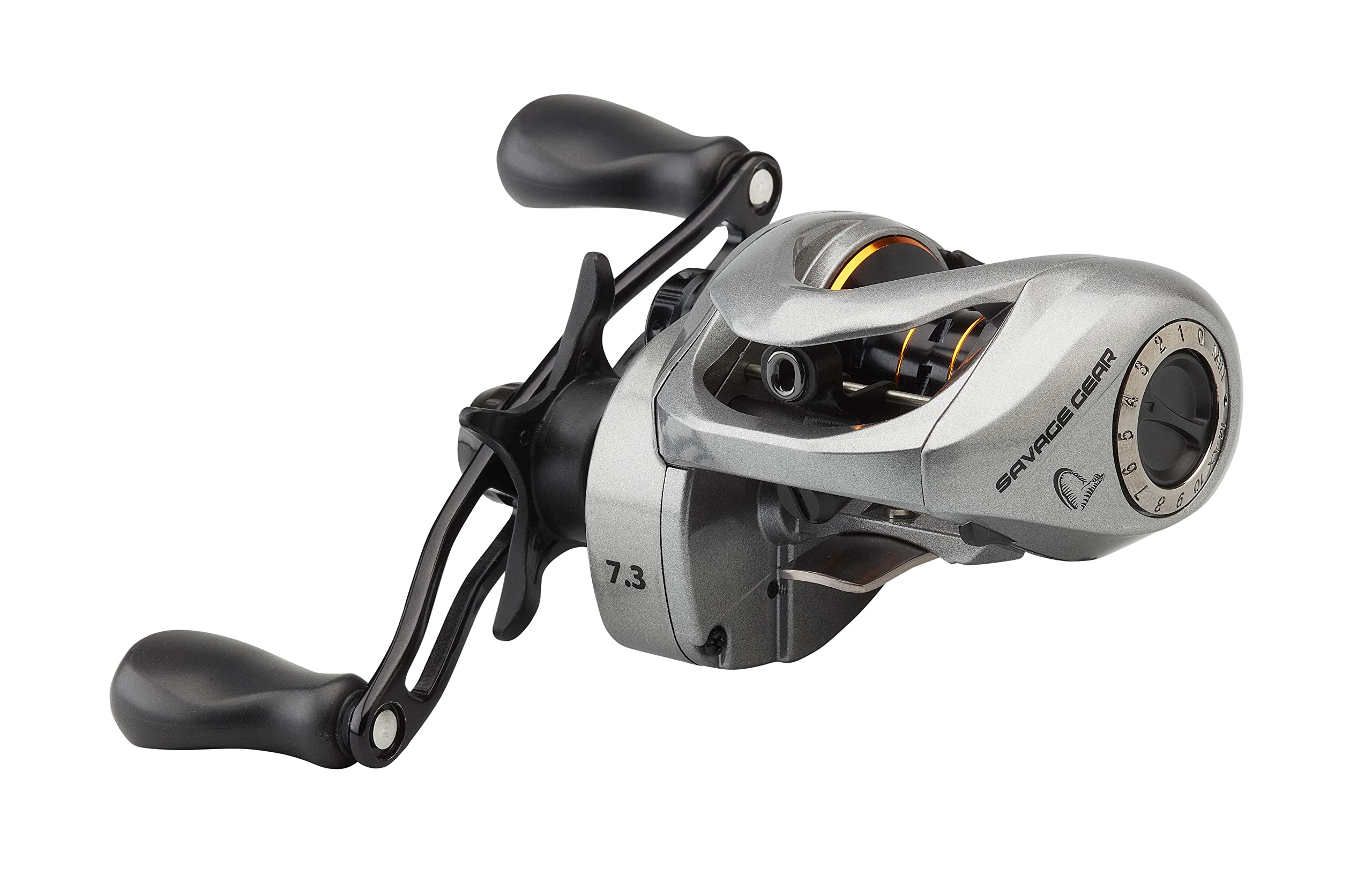 Savage Gear SG6 300 BC 5.6:1 RH - Rechtshand Rolle zum Gummifischangeln, Baitcastrolle zum Spinnfischen, Raubfischrolle