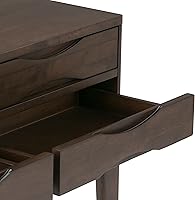 Vista 5 de SIMPLIHOME Harper Console Table - 40 Inch Wide Solid Hardwood Sofa Table in Walnut Brown, Mid-Century Modern Storage Table for Entryway or Living