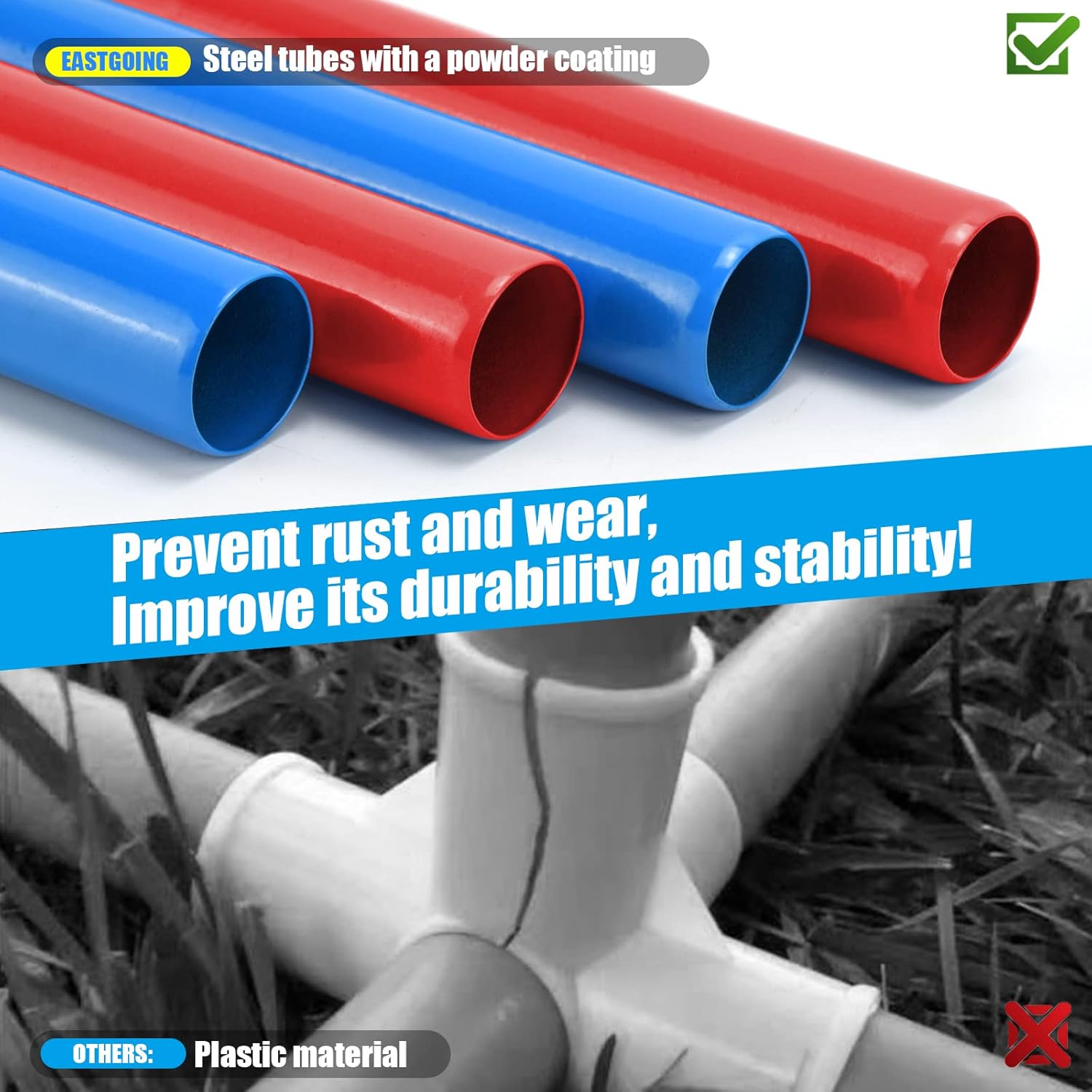 Eastgoing Outdoor Flying Disc Game Set, Bottle Game with Height Adjustment Button und Score Tracker, Outdoor Polish Horseshoes Game Set for Lawn, Backyard, Park, Camping，Beach Game