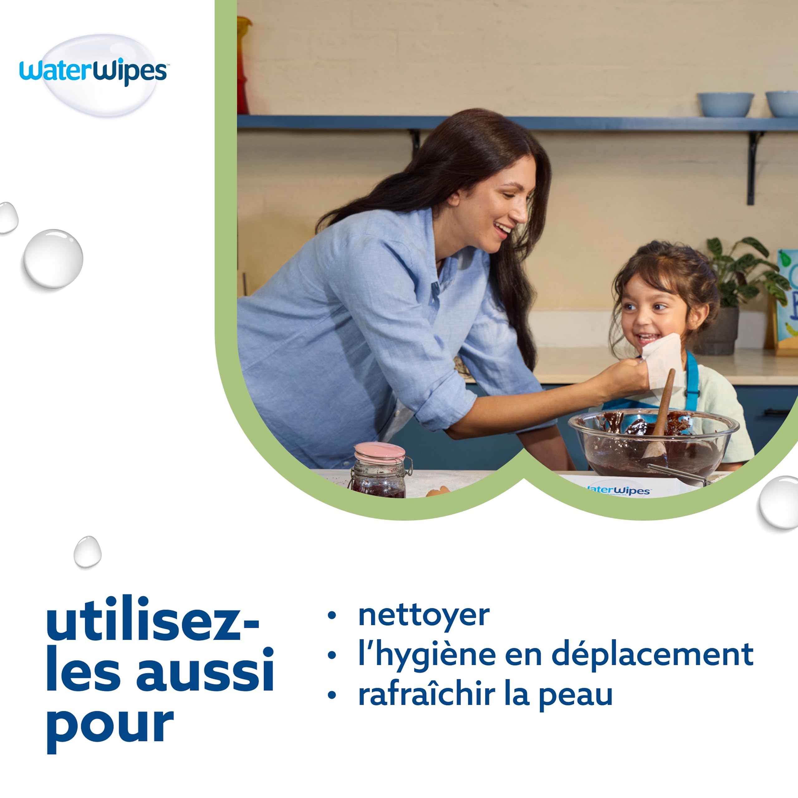 WaterWipes Sensitive+ Baby & Toddler Wipes, Lingettes Pour Bébés et Tout-Petits, 240 unités (4 paquets), 3-en-1 nettoie, soigne, protège, 99,9% d'eau, Textured Clean, non parfumées