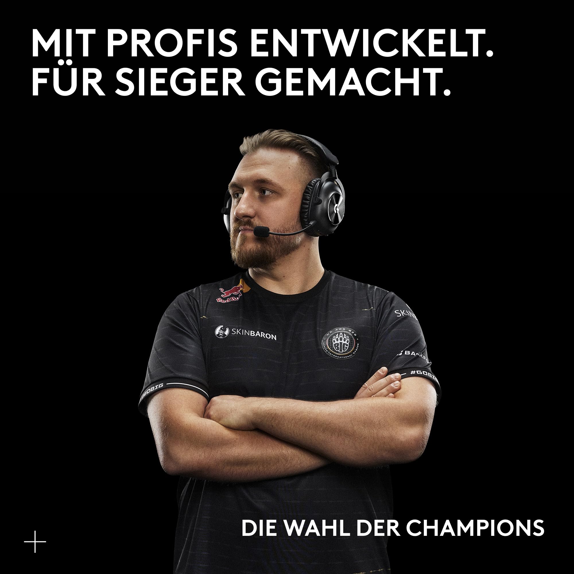 Logitech G PRO X 2 Lightspeed Wireless Gaming Headset, abnehmbares Boom-Mic, 50-mm-Graphen-Treiber, DTS:X 2.0–7.1 Surround, Bluetooth/USB/3,5 mm Aux, PC, PS5, PS4, Nintendo Switch - Schwarz