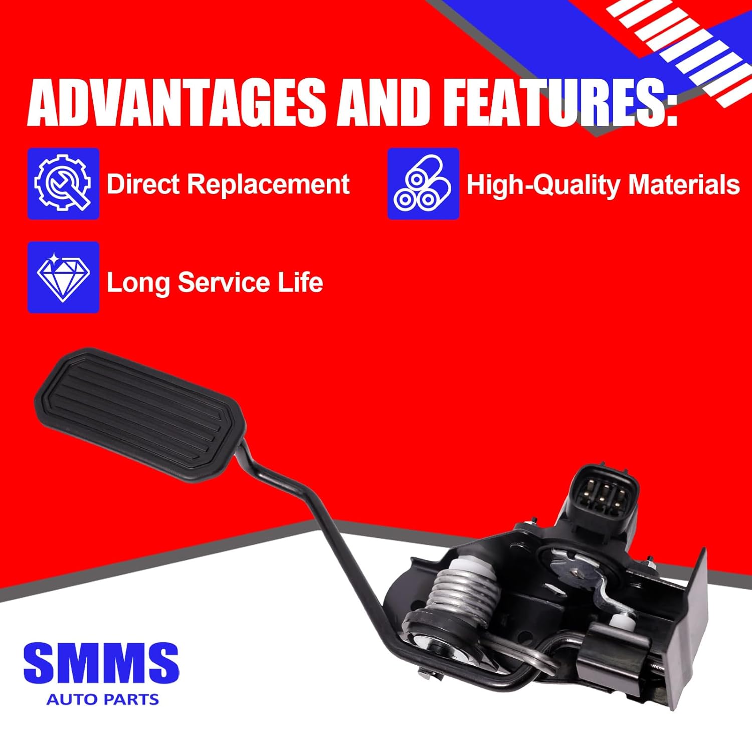SMMS APS146 Accelerator Pedal Assembly Compatible with Lexus ES300 2001-2003 for Toyota Camry 2002-2006 Replaces OE 22620V2700 7801033010 A22608900 TH324 TH390