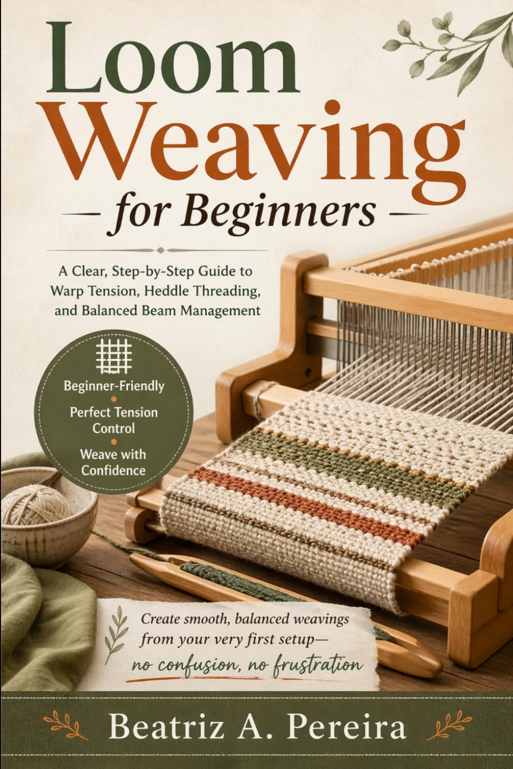 LOOM WEAVING FOR BEGINNERS: A clear guide to warp tension, heddle threading, and balanced beam management