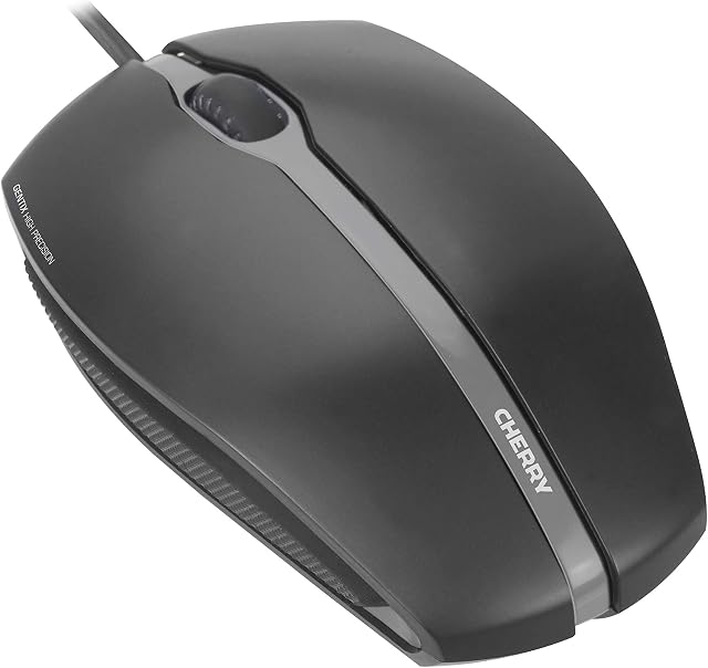CHERRY GENTIX CORDED OPTICAL MOUSE - BLACK