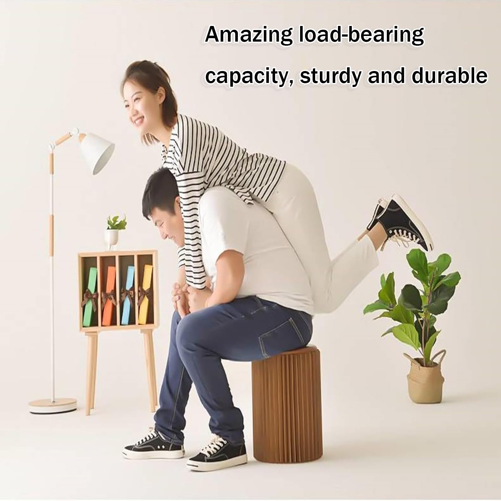 Amazon.co.jp: ペーパーベンチ 紙の椅子 折りたたみ カラフルな