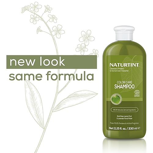 Miniatura 6 de Naturtint Champú para el cuidado del color para cabello teñido, seco o normal, formulado para mantener la vitalidad sin parabenos, lauril sulfato de