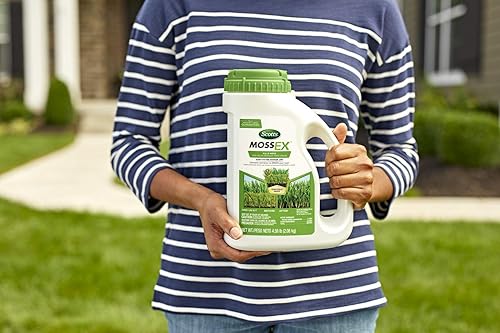 Miniatura 9 de Scotts - Aerosol antimusgo MossEx en bidón agitador fácil de usar, 4.59 libras.
