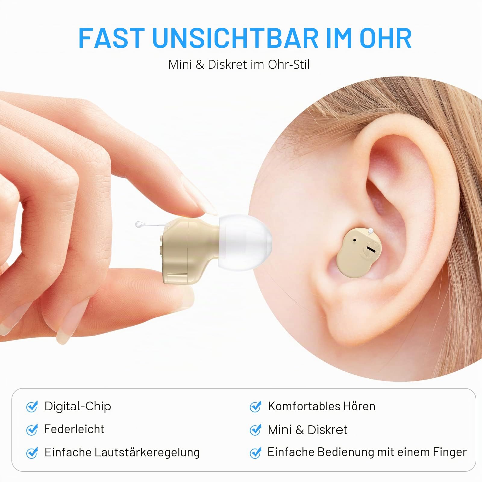 Mini-Klangverstärker Gerät zur Sprachverstärkung und persönlicher Audioverstärker