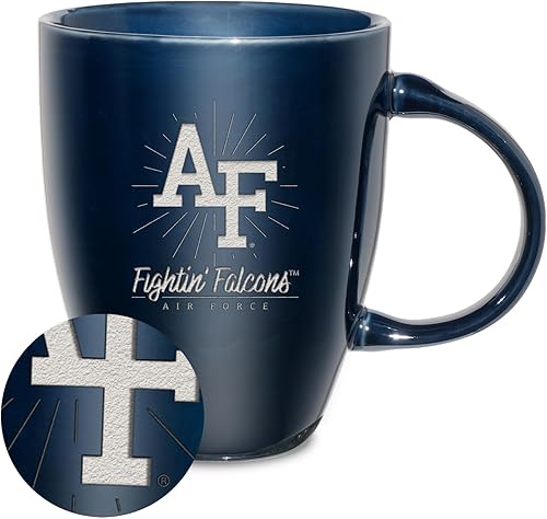 Vista 524 de Rico Industries NCAA - Taza de cerámica con grabado láser, 18 onzas, café y té