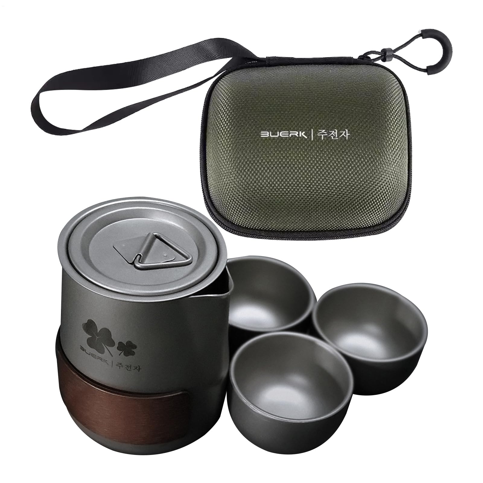 Hervidor de agua de camping – de acero inoxidable al aire libre