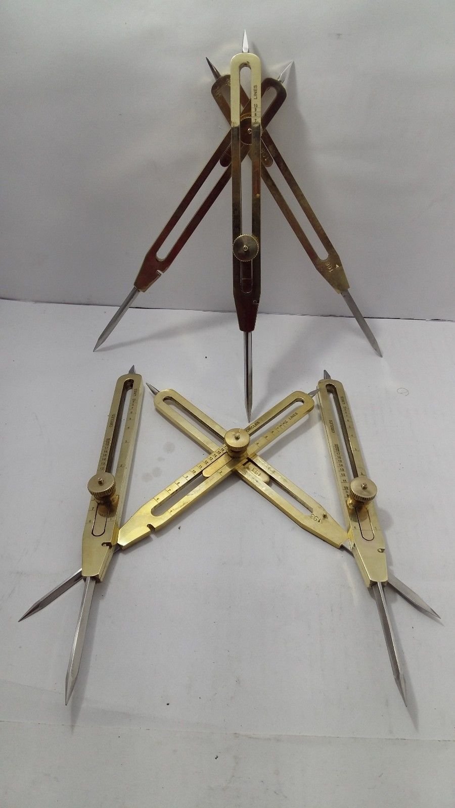 Brass Antique Drafting Tool 9" Proportional Divider Scientific Instrument 20% Off