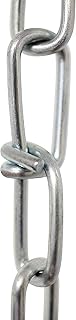 RCH Hardware CH-S52-01-ZN-10 |10 Gauge Decorative Solid Steel Double Loop Fixture Chain | 10 Foot Increments |Zinc Finish