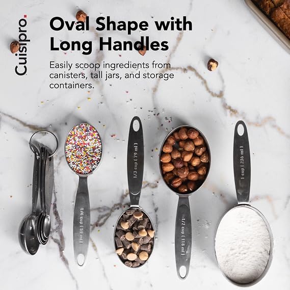 Cuisipro Stainless Steel Measuring Cup Set