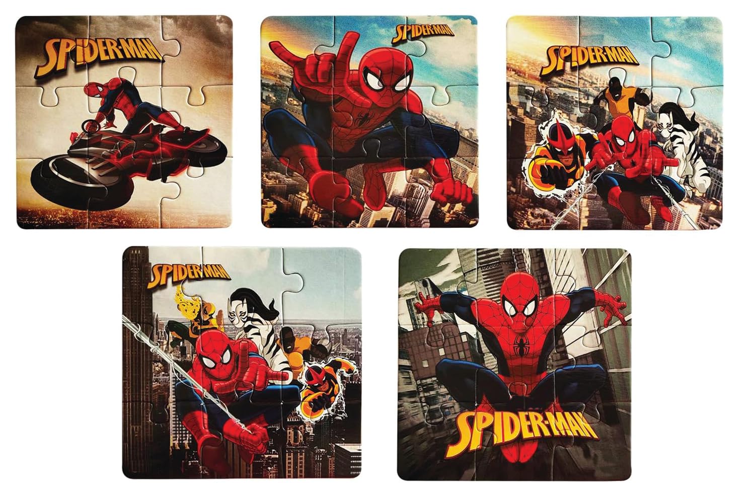 Spider Zigsaw Puzzle, Pack of 5, Total 45 Pieces